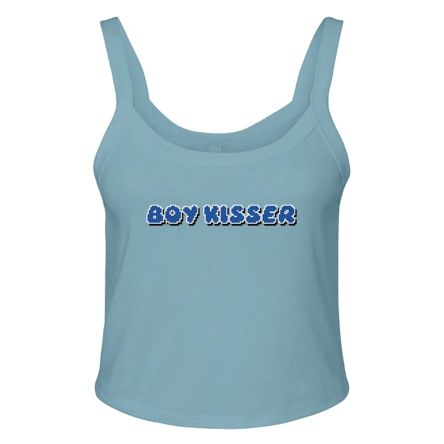 Ribbed Tank BLUEY / XS BOY KISSER Baby Ribbed Tank ~ GAYSBIE PREMIUM MATERIALS