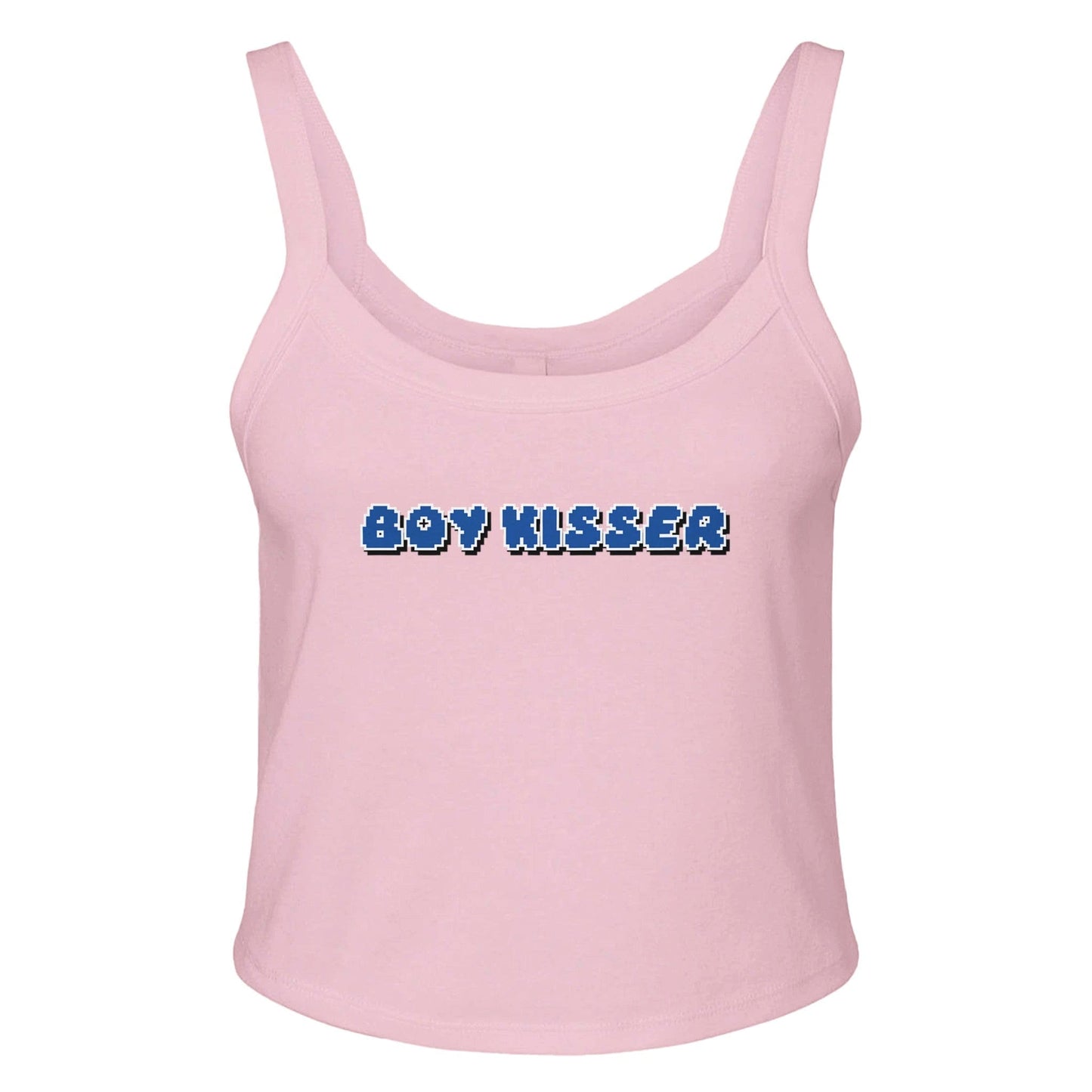 Ribbed Tank BUBBLEGUM / XS BOY KISSER Baby Ribbed Tank ~ GAYSBIE PREMIUM MATERIALS