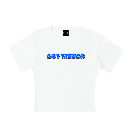 Baby Tee ICE / S BOY KISSER Baby Tee ~ GAYSBIE PREMIUM MATERIALS