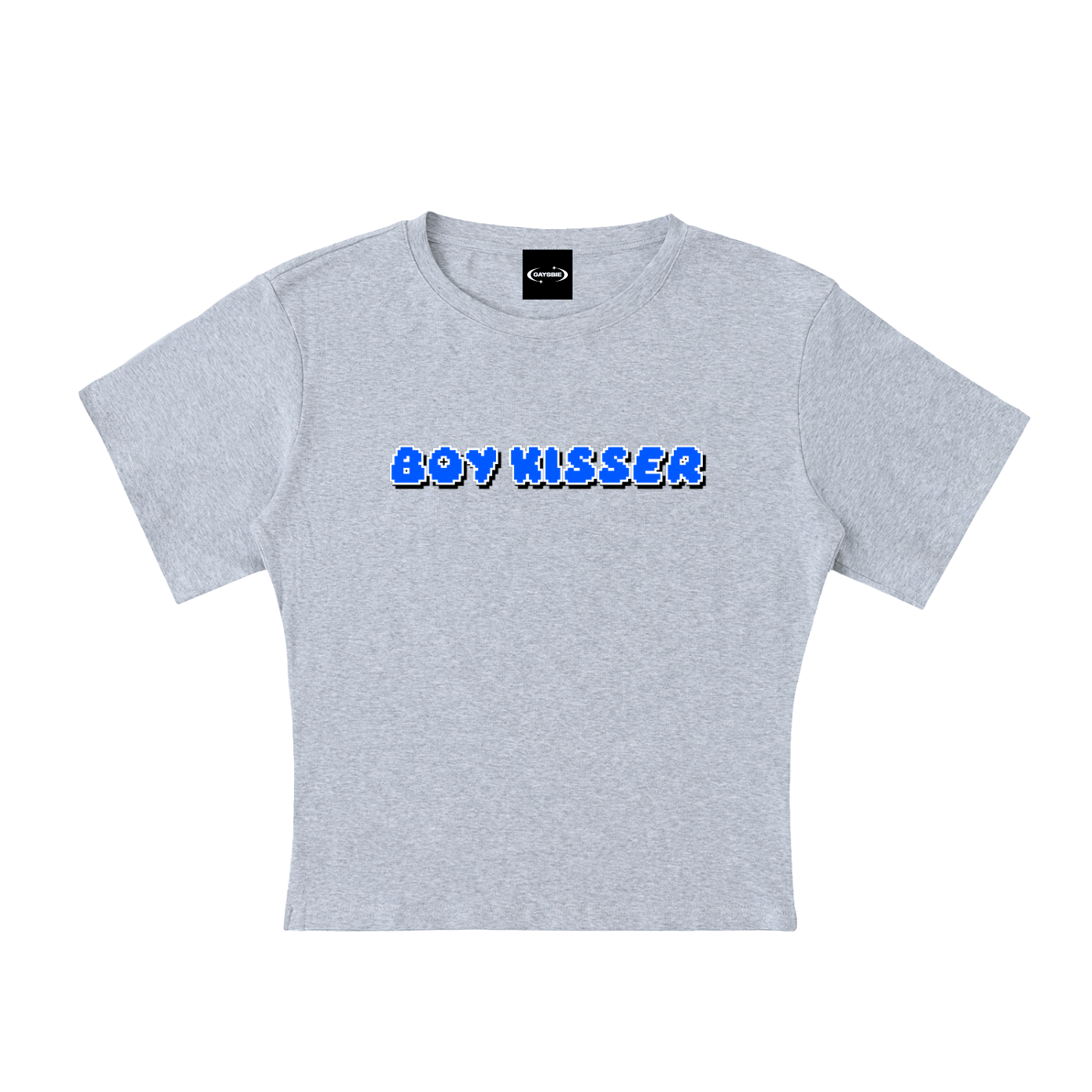 Baby Tee STONE / S BOY KISSER Baby Tee ~ GAYSBIE PREMIUM MATERIALS