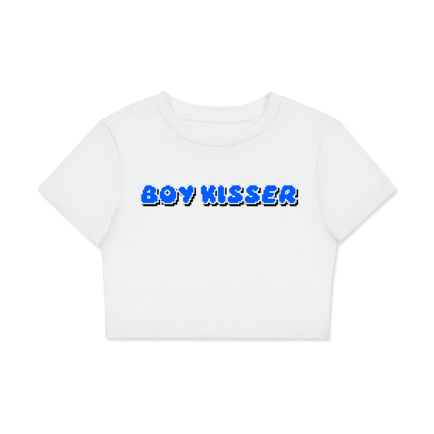 Crop Tee ICE / XS BOY KISSER Crop Tee ~ GAYBSIE PREMIUM MATERIALS