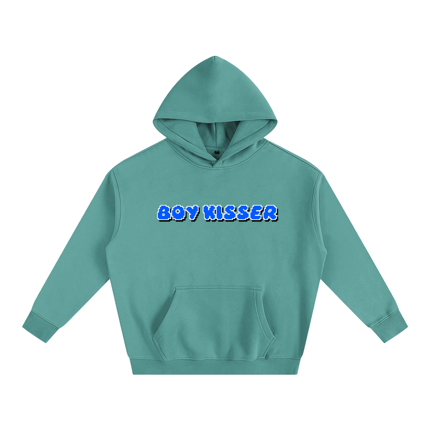 Premium Hood MINTY / S BOY KISSER Heavy Fleece Hoodie ~ GAYSBIE PREMIUM MATERIALS