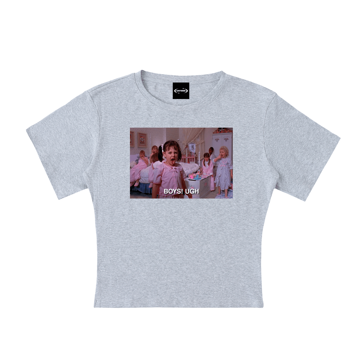 Baby Tee STONE / S BOYS! UGH Baby Tee ~ GAYSBIE PREMIUM MATERIALS