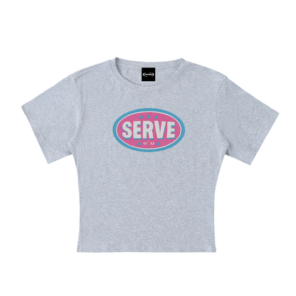 SERVE BADGE Baby Tee ~ GAYSBIE