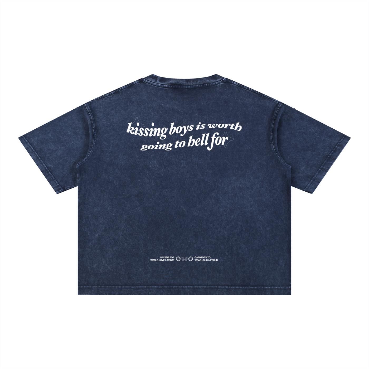 KISSING BOYS IS WORTH GOING TO HELL FOR Tee ~ GAYSBIE
