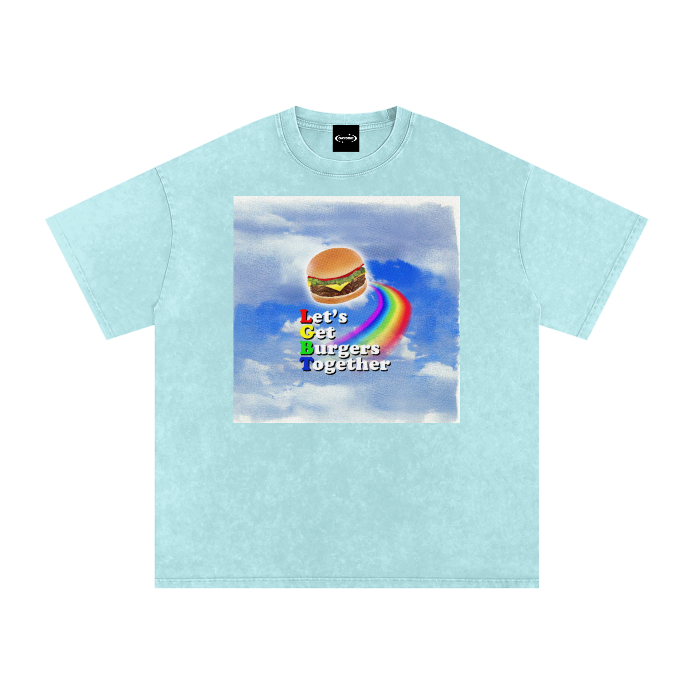 LGBT BURGER Premium Oversized Tee ~ GAYSBIE
