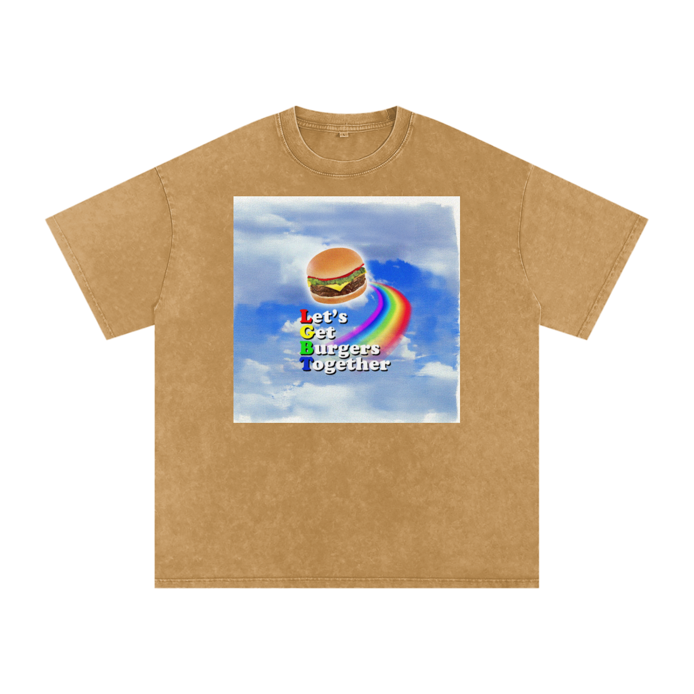 LGBT BURGER Premium Oversized Tee ~ GAYSBIE