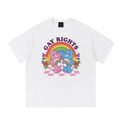 GAY RIGHTS BEARS Oversize Signature Tee ~ GAYSBIE