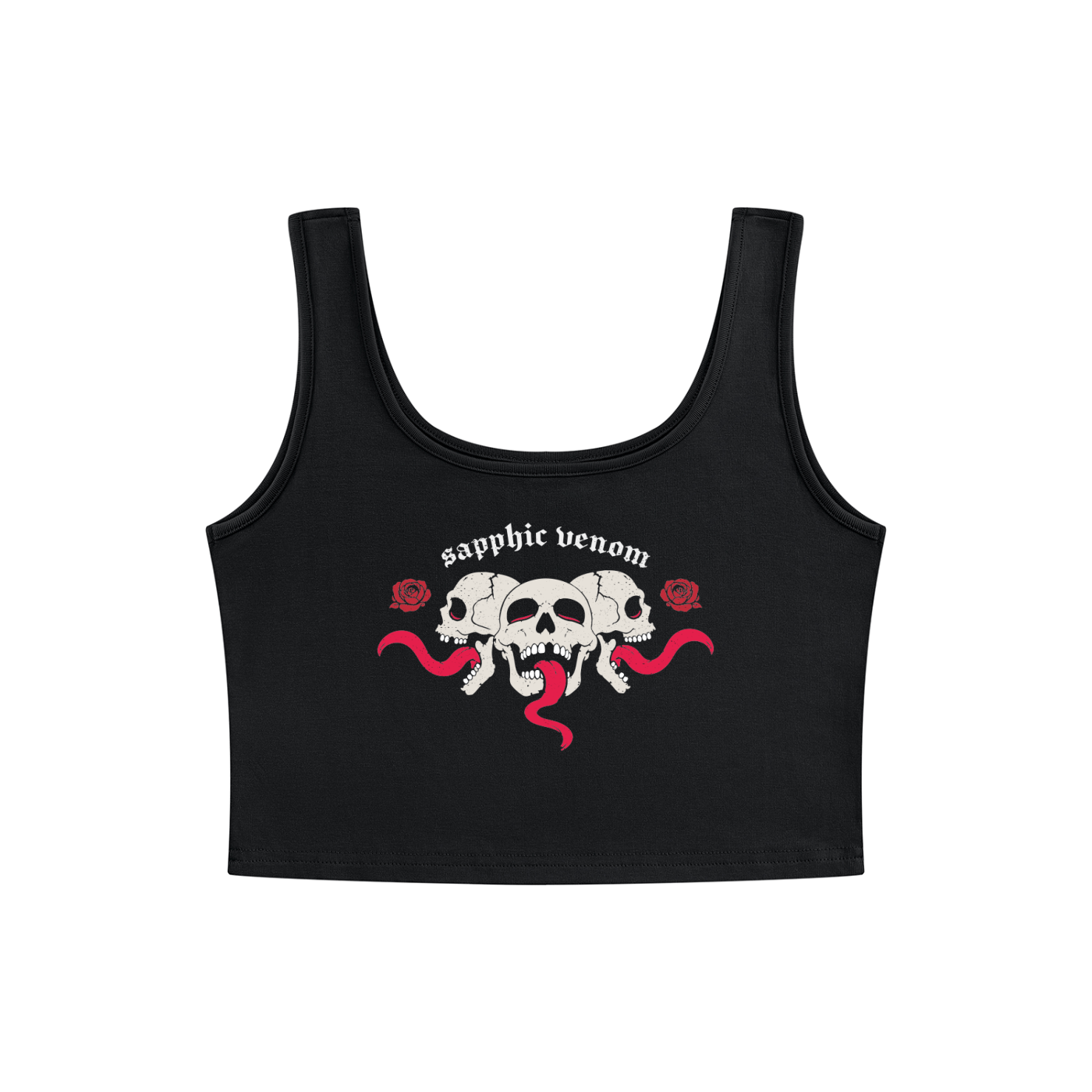 sapphic venom goth Strap Crop Tank ~ GAYSBIE