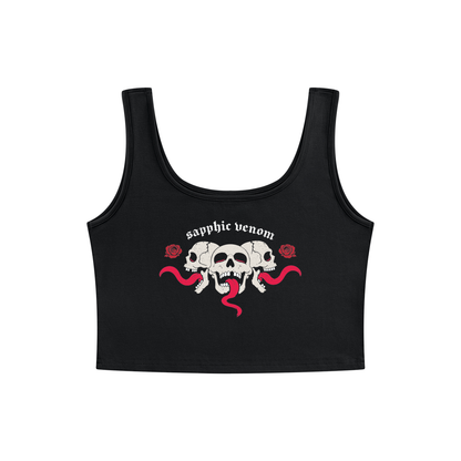sapphic venom goth Strap Crop Tank ~ GAYSBIE