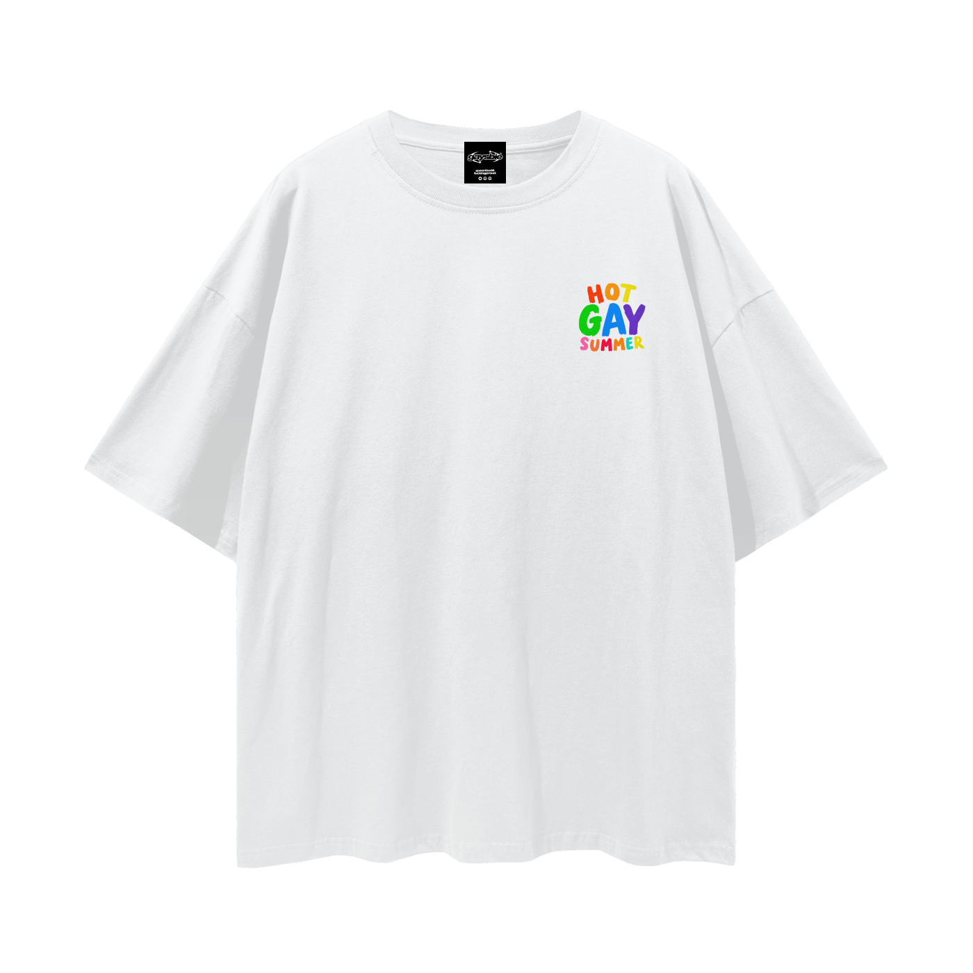 HOT GAY SUMMER Oversize Loose Drop Shoulder Tee ~ GAYSBIE
