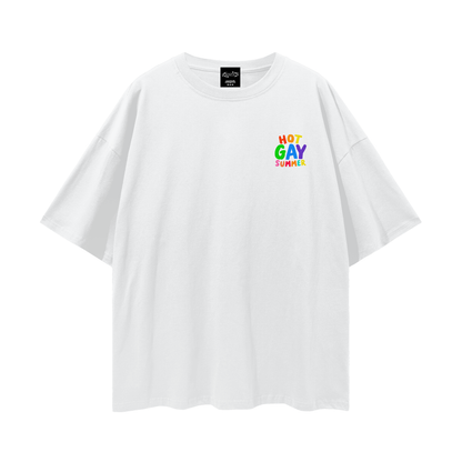 HOT GAY SUMMER Oversize Loose Drop Shoulder Tee ~ GAYSBIE