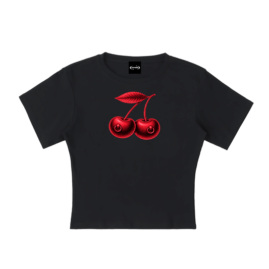 Baby Tee MIDNIGHT / S Cherry Nipple Baby Tee ~ GAYSBIE PREMIUM MATERIALS
