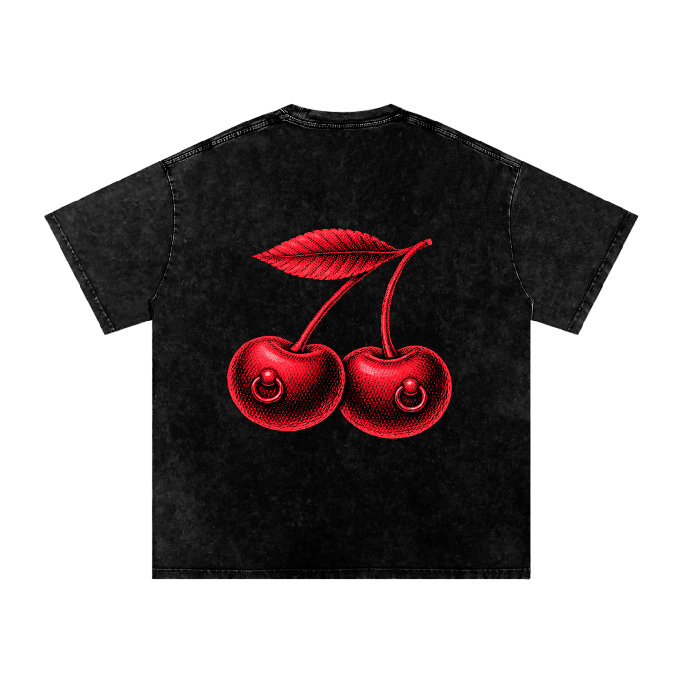 Oversize Tee Cherry Nipples Premium Oversized Tee ~ GAYSBIE PREMIUM MATERIALS