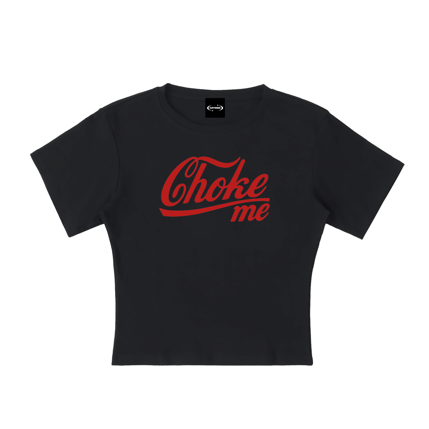 Baby Tee MIDNIGHT / S Choke me Baby Tee ~ GAYSBIE PREMIUM MATERIALS
