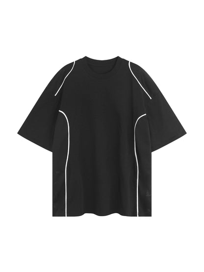 Contrast Piped Panel T-Shirt ODMPOD