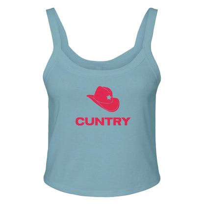 BABY BLUE / XS / CANDY CUNTRY Baby Ribbed Tank ~ GAYSBIE GAYSBIE SHOP