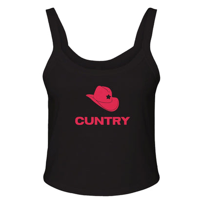 MIDNIGHT / XS / CANDY CUNTRY Baby Ribbed Tank ~ GAYSBIE GAYSBIE SHOP