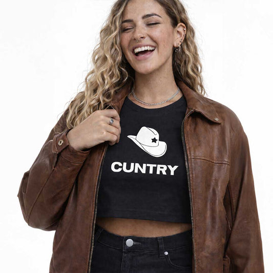 Crop Tee CUNTRY Crop Tee ~ GAYSBIE PREMIUM MATERIALS