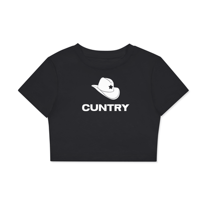 MIDNIGHT / XS CUNTRY Crop Tee ~ GAYSBIE PREMIUM MATERIALS