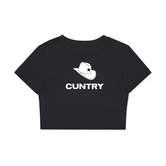 MIDNIGHT / XS CUNTRY Crop Tee ~ GAYSBIE PREMIUM MATERIALS