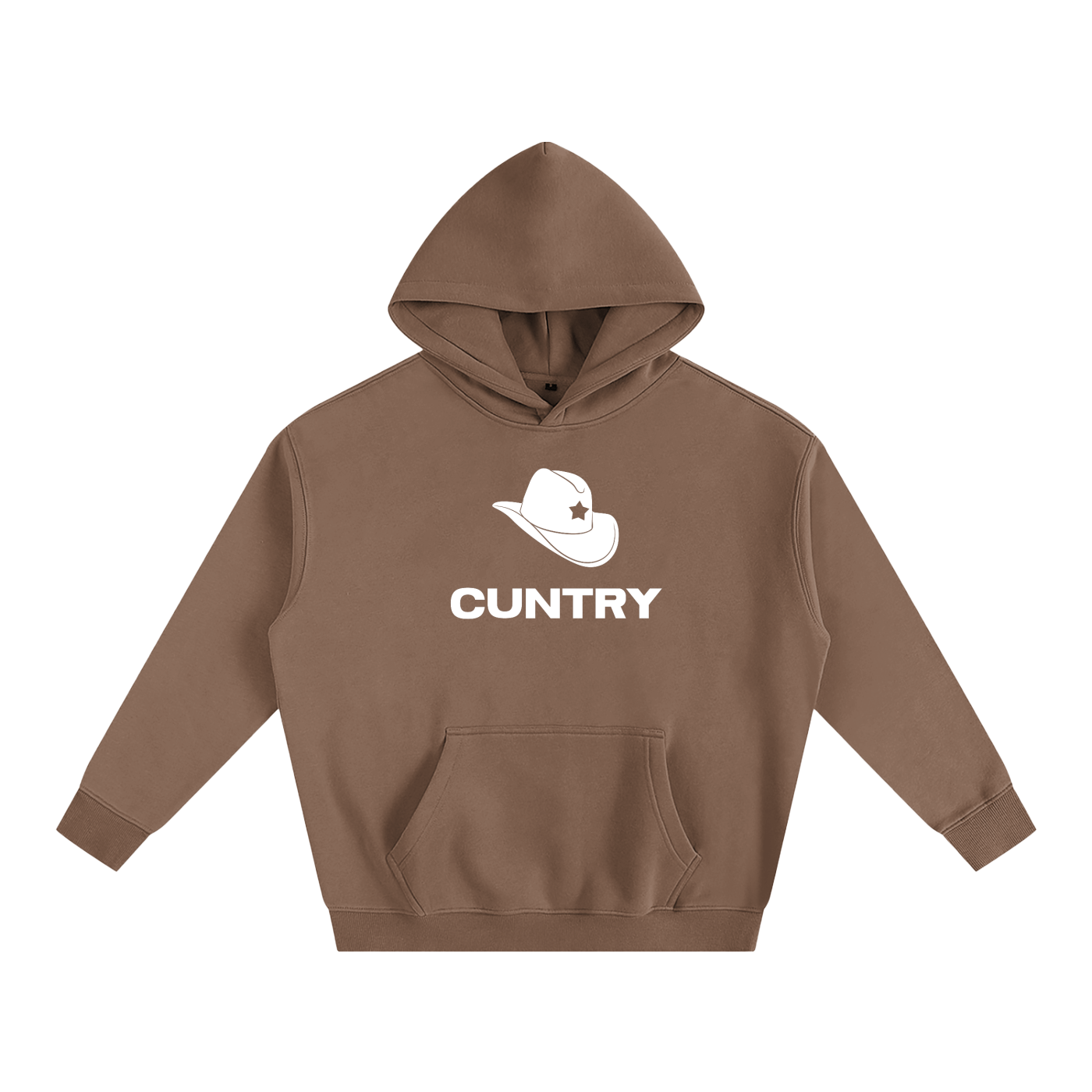 Premium Hood MOCHA / S CUNTRY Heavy Fleece Hoodie ~ GAYSBIE PREMIUM MATERIALS
