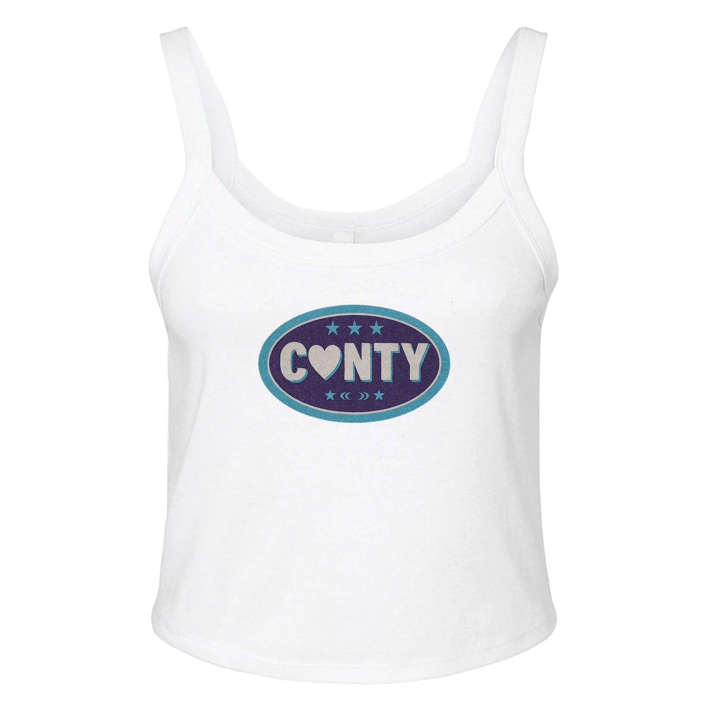 Ribbed Tank ICE / XS CUNTY BADGE Baby Ribbed Tank ~ GAYSBIE PREMIUM MATERIALS