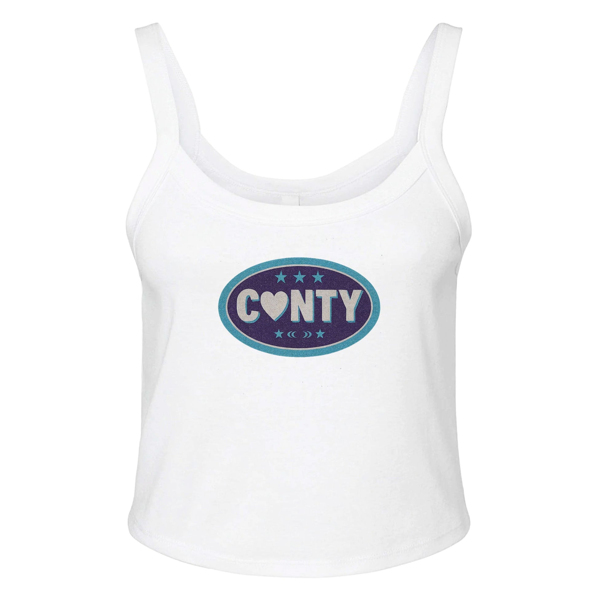 Ribbed Tank ICE / XS CUNTY BADGE Baby Ribbed Tank ~ GAYSBIE PREMIUM MATERIALS