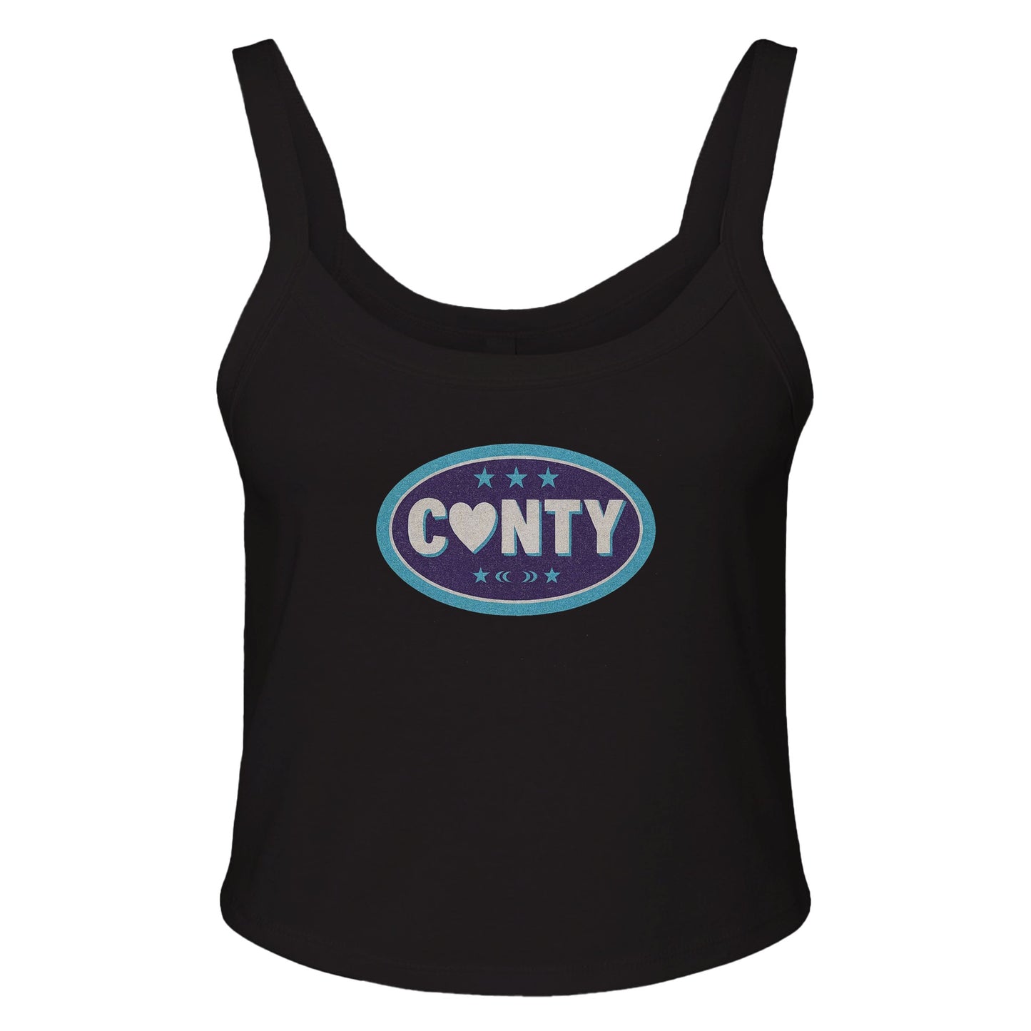 Ribbed Tank MIDNIGHT / XS CUNTY BADGE Baby Ribbed Tank ~ GAYSBIE PREMIUM MATERIALS