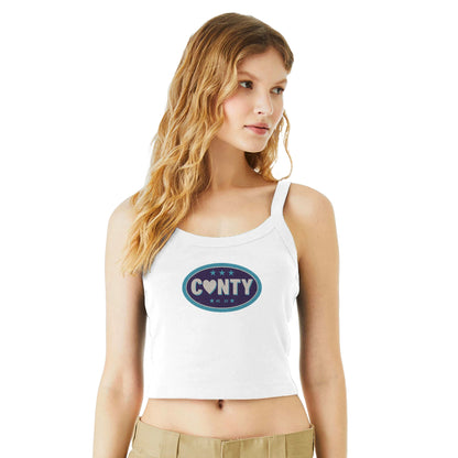 Ribbed Tank CUNTY BADGE Baby Ribbed Tank ~ GAYSBIE PREMIUM MATERIALS