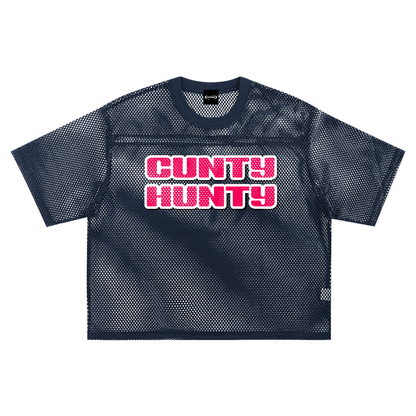 Mesh Tee ECLIPSE / S CUNTY HUNTY Boxy Mesh Tee ~ GAYSBIE PREMIUM MATERIALS