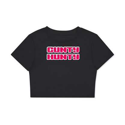 Crop Tee MIDNIGHT / XS CUNTY HUNTY Crop Tee ~ GAYSBIE PREMIUM MATERIALS