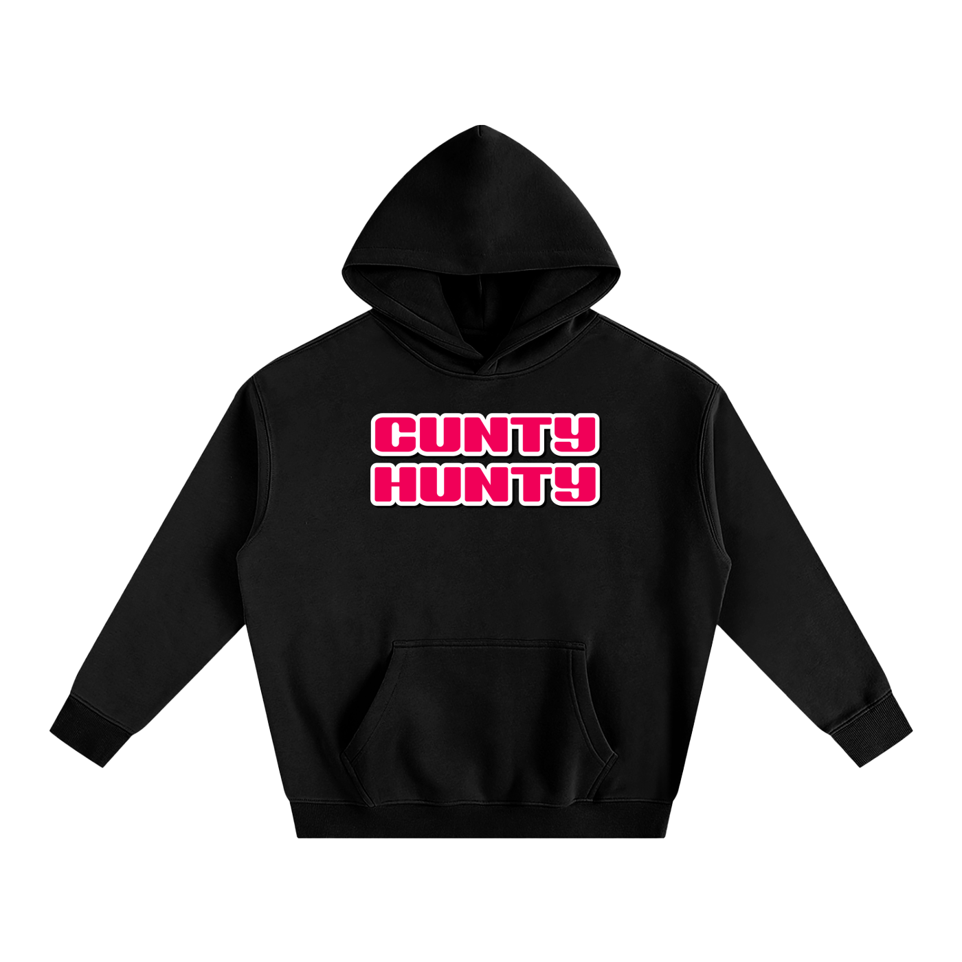 Premium Hood MIDNIGHT / S CUNTY HUNTY Heavy Fleece Hoodie ~ GAYSBIE PREMIUM MATERIALS