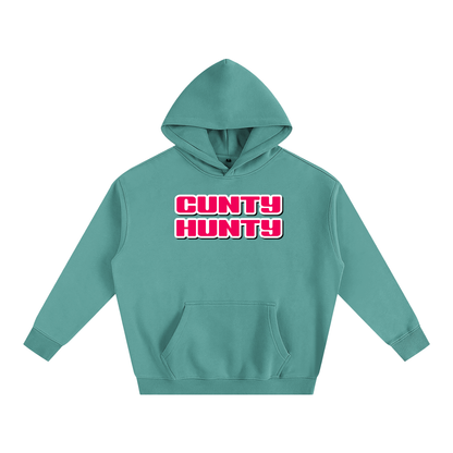 Premium Hood MINTY / S CUNTY HUNTY Heavy Fleece Hoodie ~ GAYSBIE PREMIUM MATERIALS