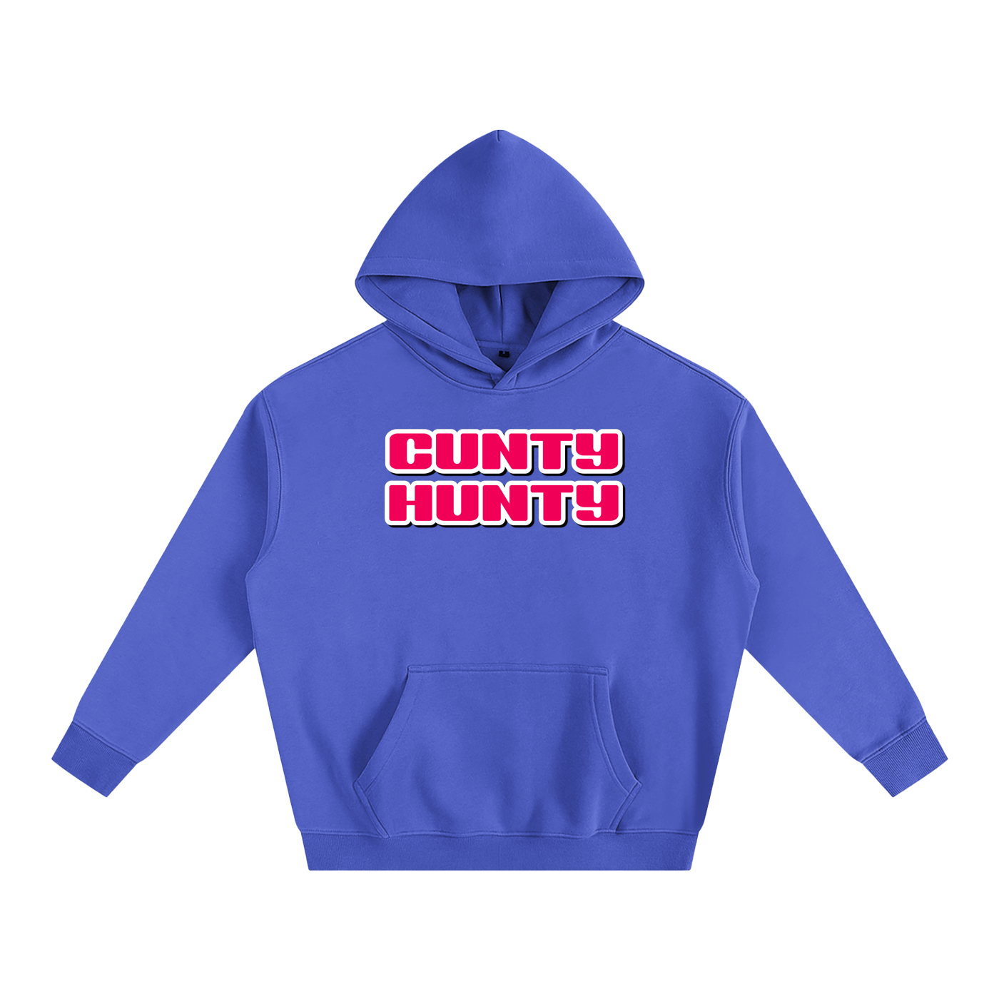 Premium Hood OCEAN / S CUNTY HUNTY Heavy Fleece Hoodie ~ GAYSBIE PREMIUM MATERIALS
