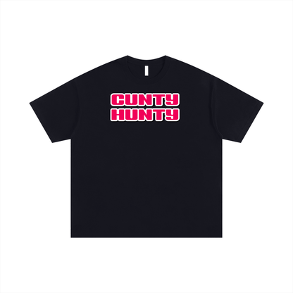 Oversize Tee Black / S CUNTY HUNTY Oversize Signature Tee ~ GAYSBIE PREMIUM MATERIALS