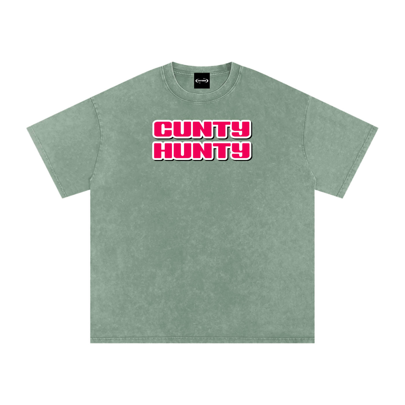 Oversize Tee MINTY / S CUNTY HUNTY Premium Oversized Tee ~ GAYSBIE PREMIUM MATERIALS