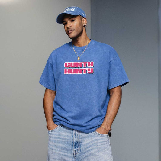 Oversize Tee CUNTY HUNTY Premium Oversized Tee ~ GAYSBIE PREMIUM MATERIALS