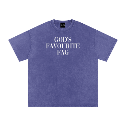GOD'S FAVE FAG Premium Oversized Tee ~ GAYSBIE