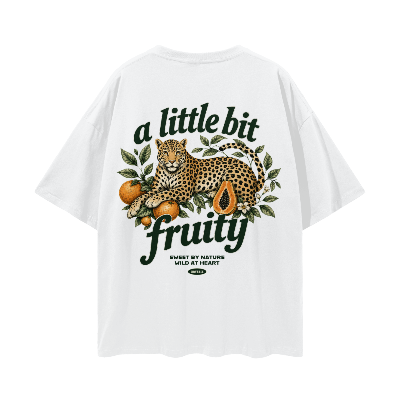 a little bit fruity Oversize Loose Drop Shoulder Tee ~ GAYSBIE