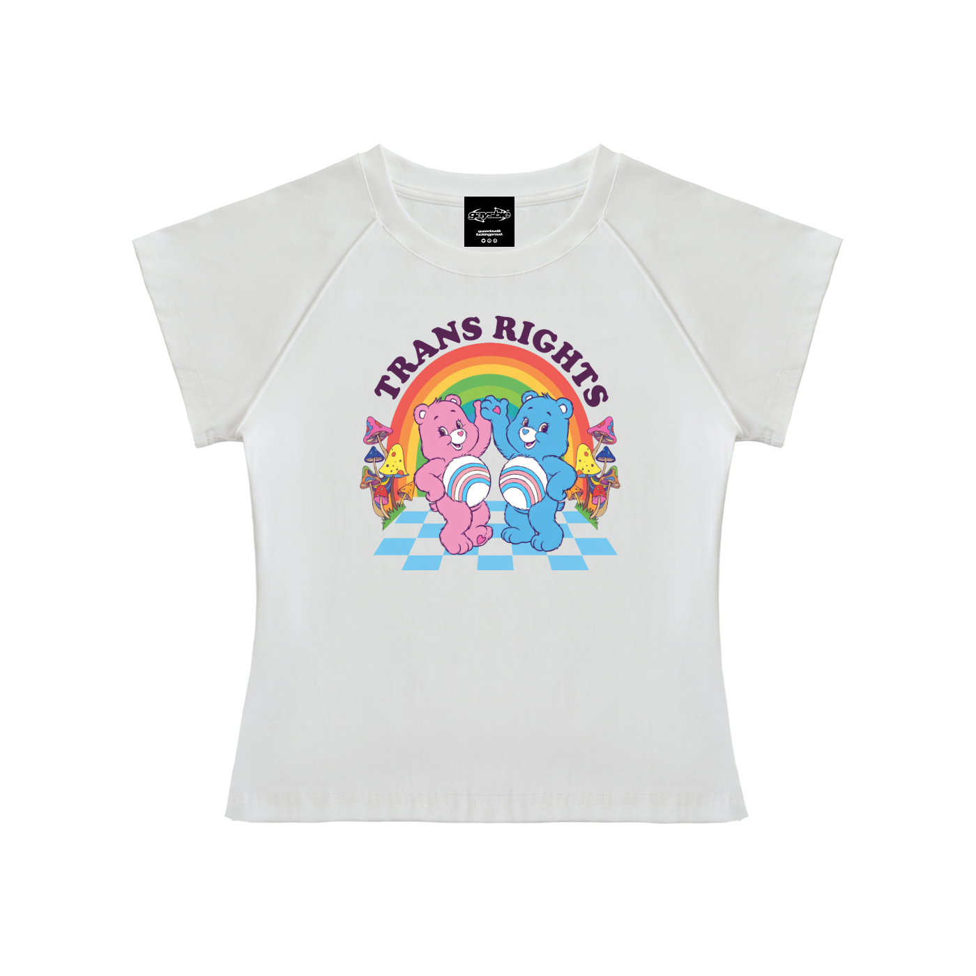 TRANS RIGHTS Short Sleeve Crop ~ GAYSBIE