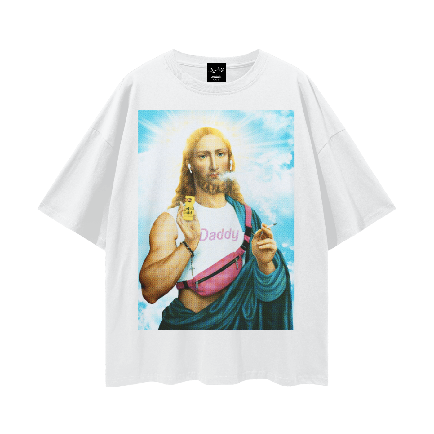 GAY JESUS Oversize Loose Drop Shoulder Tee ~ GAYSBIE