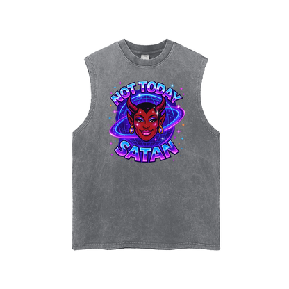 NOT TODAY SATAN Premium Signature Tank ~ GAYSBIE