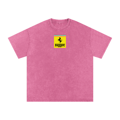 FAGGOT FERRARI Premium Oversized Tee ~ GAYSBIE