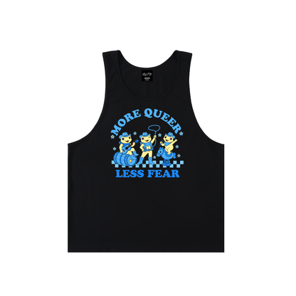 MORE QUEER LESS FEAR Unisex Loose Tank Top  Loose Tank Top ~ GAYSBIE