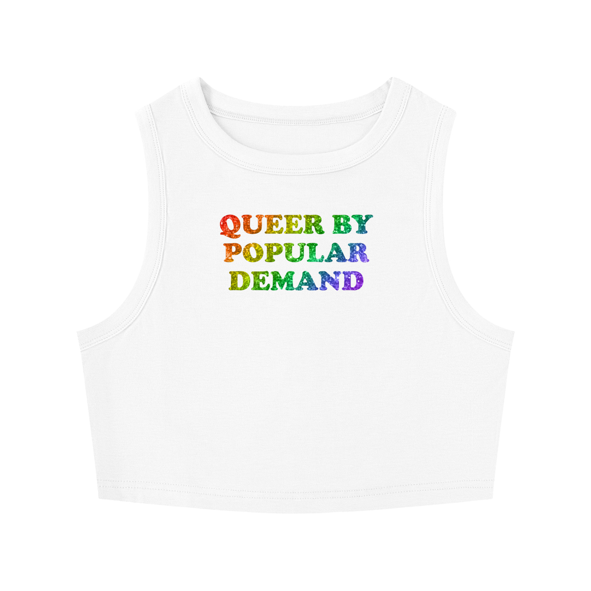 Women's Tight Crewneck Crop Tank Top