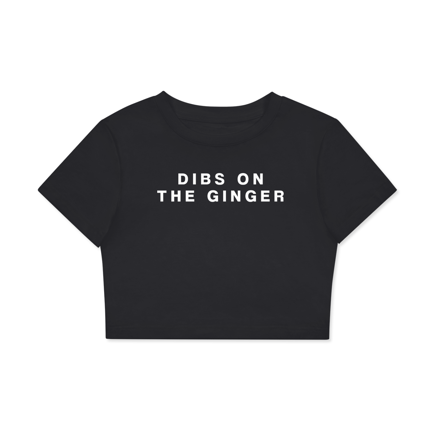 Crop Tee MIDNIGHT / XS DIBS ON THE GINGER Crop Tee ~ GAYSBIE PREMIUM MATERIALS