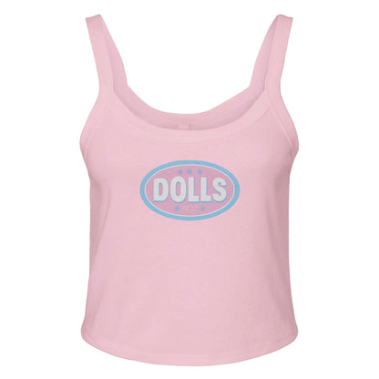 Ribbed Tank BLUSH / XS DOLLS BADGE Baby Ribbed Tank ~ GAYSBIE PREMIUM MATERIALS