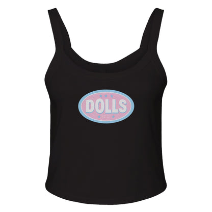Ribbed Tank MIDNIGHT / XS DOLLS BADGE Baby Ribbed Tank ~ GAYSBIE PREMIUM MATERIALS
