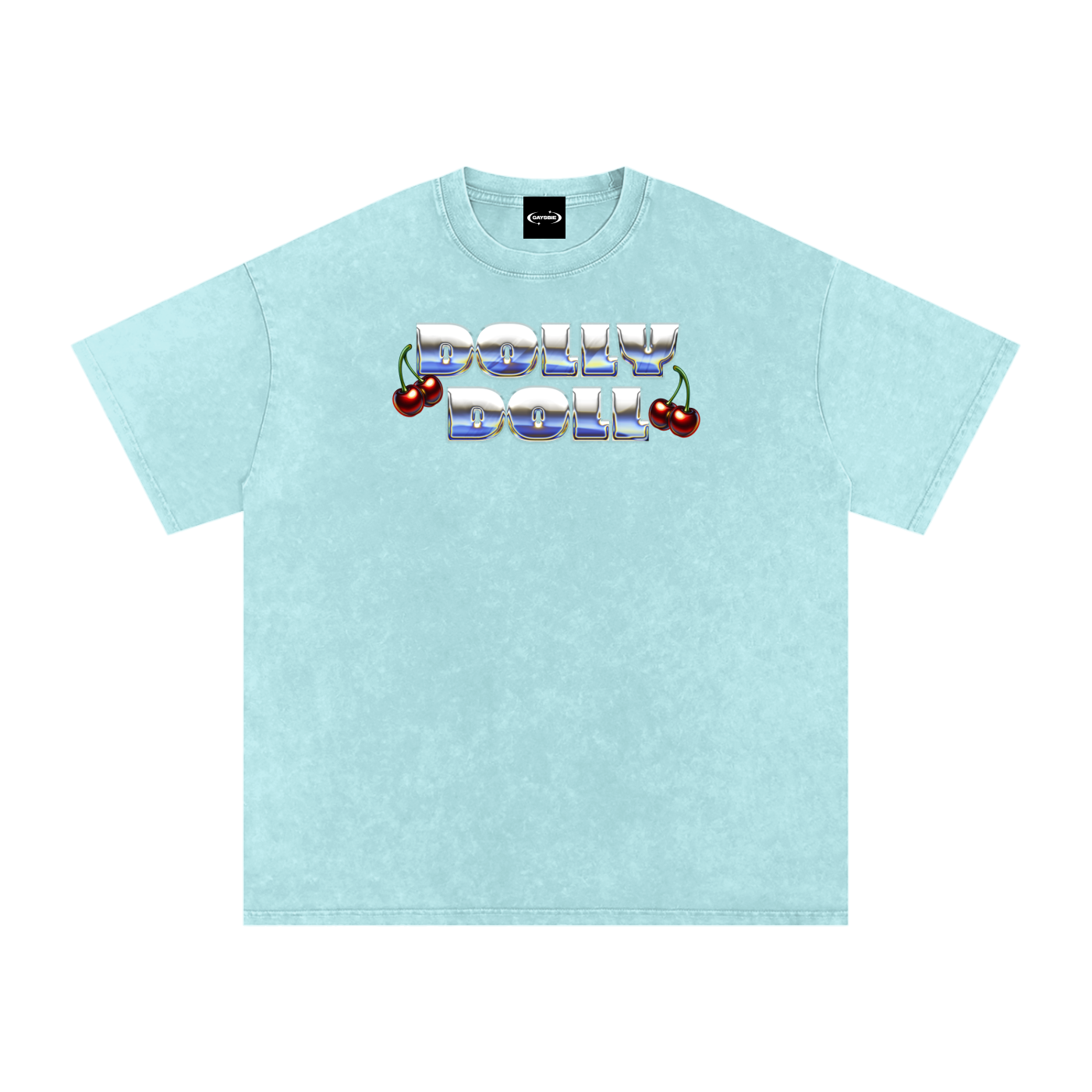 Oversize Tee OCEAN / S DOLLY DOLL Metallic Premium Oversized Tee ~ GAYSBIE PREMIUM MATERIALS